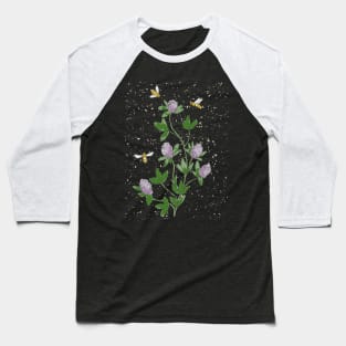 Wildflowers Red Clover honey bee Baseball T-Shirt